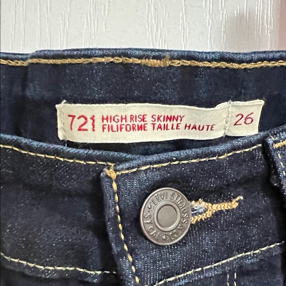Classic Levis 721 high rise fileforme skinny Jeans - Picture 2 of 11